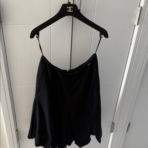Vintage Chanel silk Black Skirt